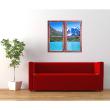 Wall decal Landscape Mountain and lake - ambiance-sticker.com